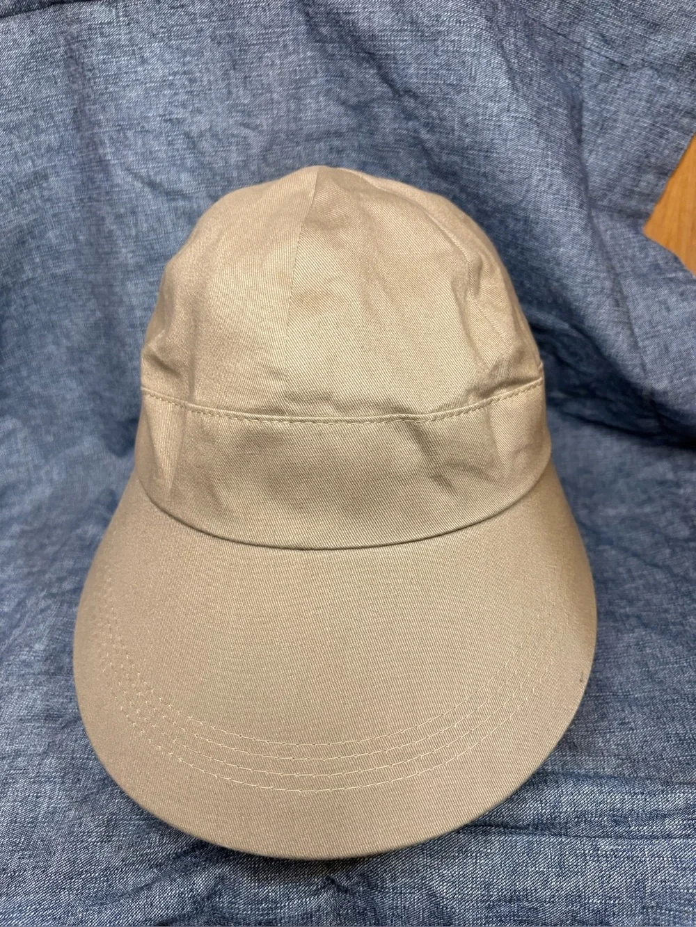 Scala Pronto Women Duck Bill Face Saver Cotton Hats Black Khaki Lot Of 2 O/S